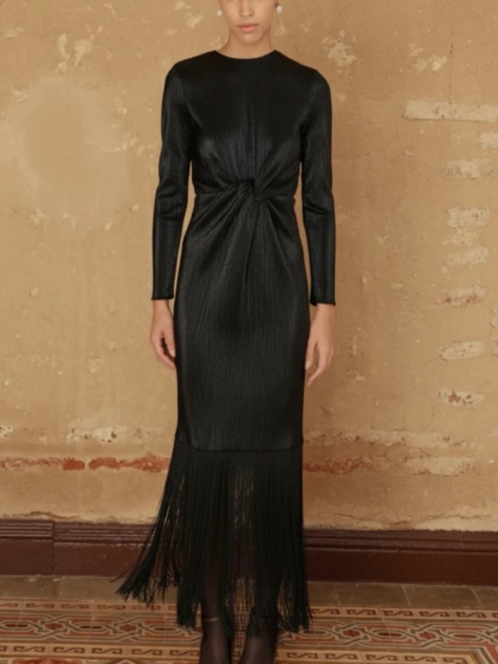 Santa Maria Dress in Black by Maylé Vásquez Size M